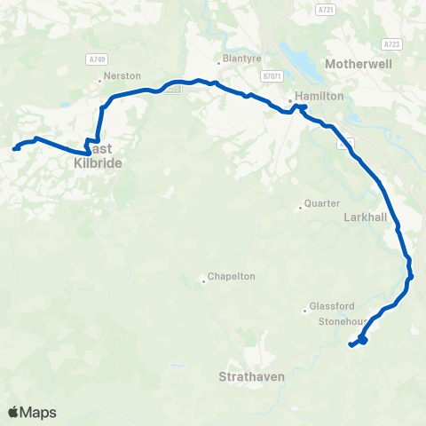 Whitelaw Coaches Wellbrae - Bus Station (stance 10) map