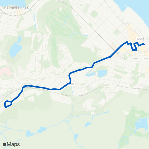 Wilsons Buses Rothesay Road - Tesco store map