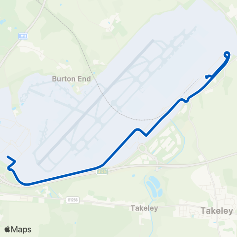 Stansted Airport Hotel Shuttle  map