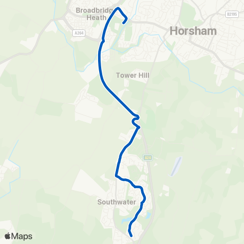 Sussex Coaches  map