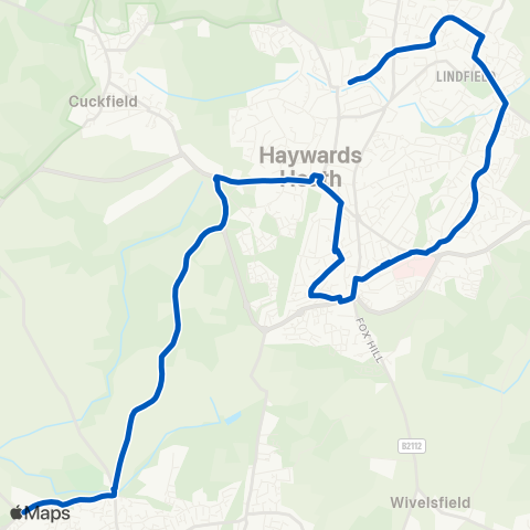 Sussex Coaches  map