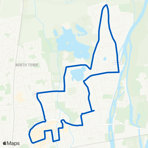 Thames Valley Buses  map