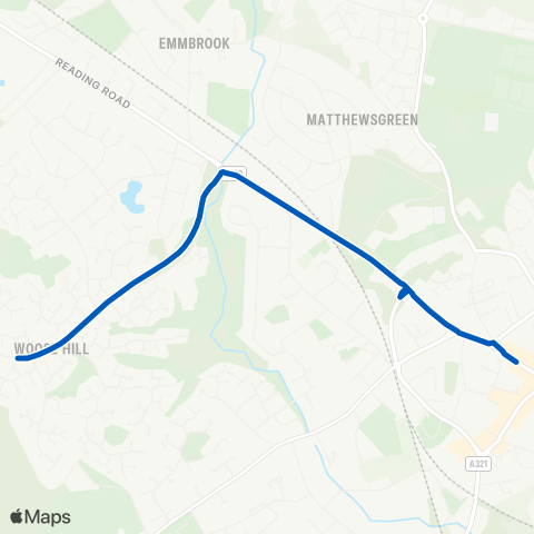 Thames Valley Buses  map