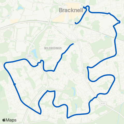 Thames Valley Buses  map