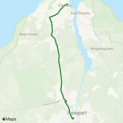 Southern Vectis  map