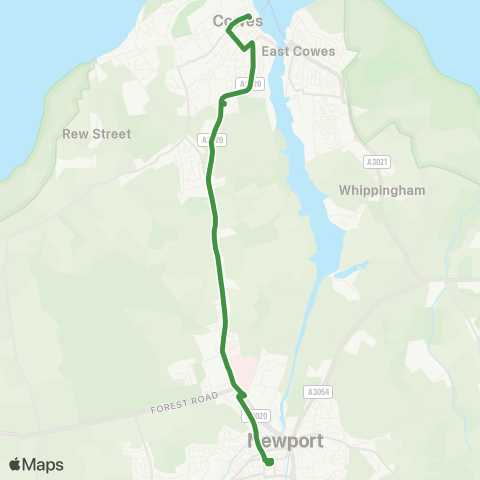 Southern Vectis  map