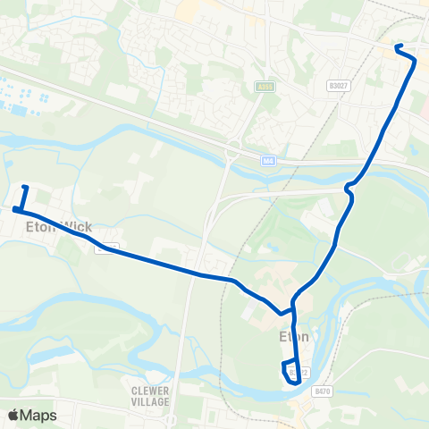 Thames Valley Buses  map