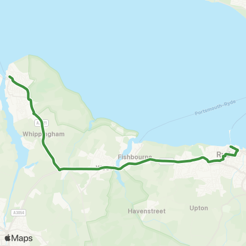 Southern Vectis  map