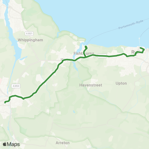 Southern Vectis  map