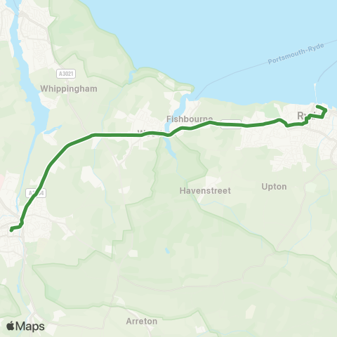 Southern Vectis  map