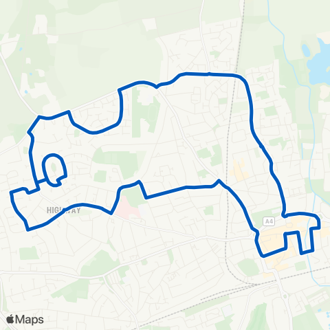 Thames Valley Buses  map