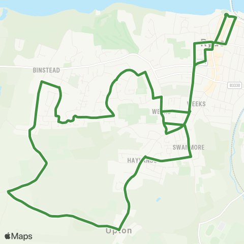 Southern Vectis  map