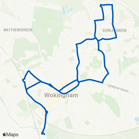 Thames Valley Buses  map