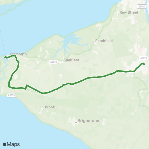 Southern Vectis  map