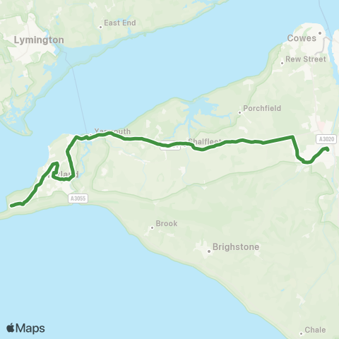 Southern Vectis  map