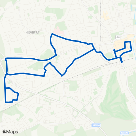 Thames Valley Buses  map