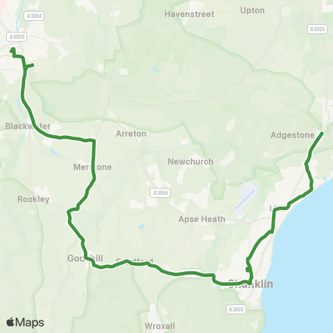 Southern Vectis  map