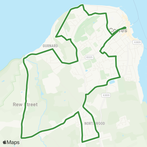 Southern Vectis  map