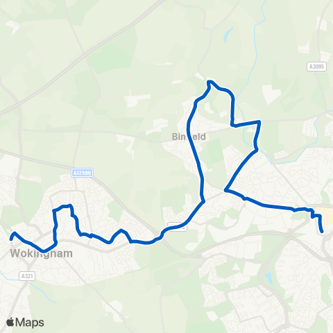 Thames Valley Buses  map