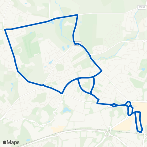 Thames Valley Buses  map