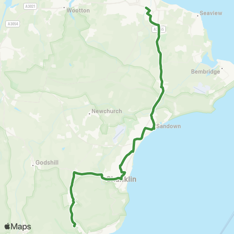 Southern Vectis  map