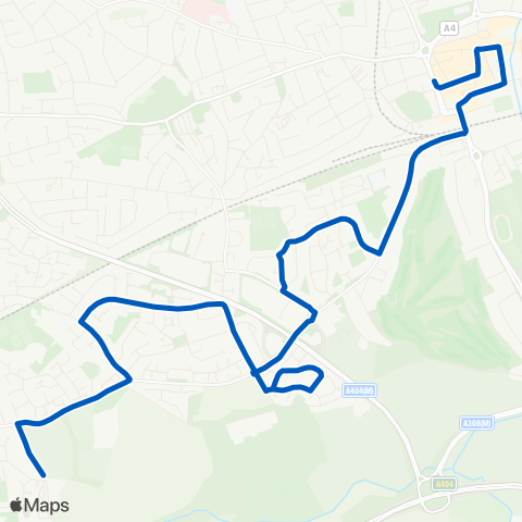 Thames Valley Buses  map