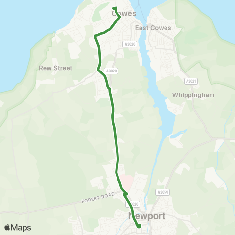 Southern Vectis  map