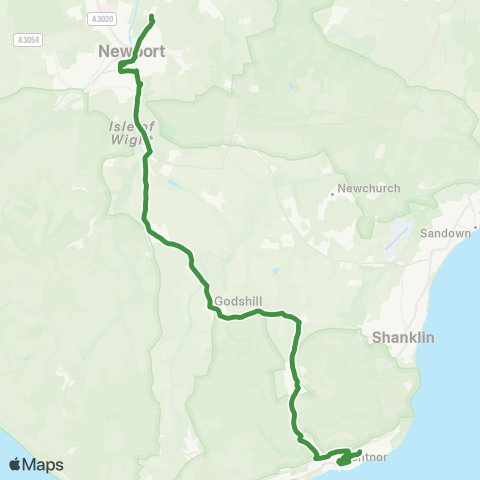 Southern Vectis  map