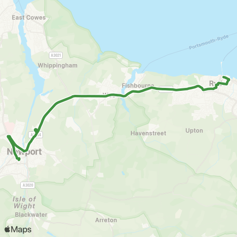 Southern Vectis  map