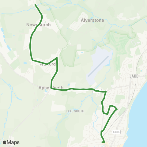 Southern Vectis  map