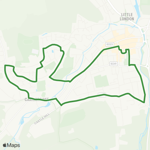 Southern Vectis  map