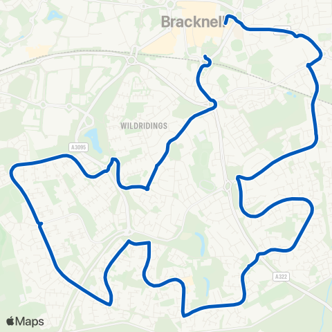 Thames Valley Buses  map