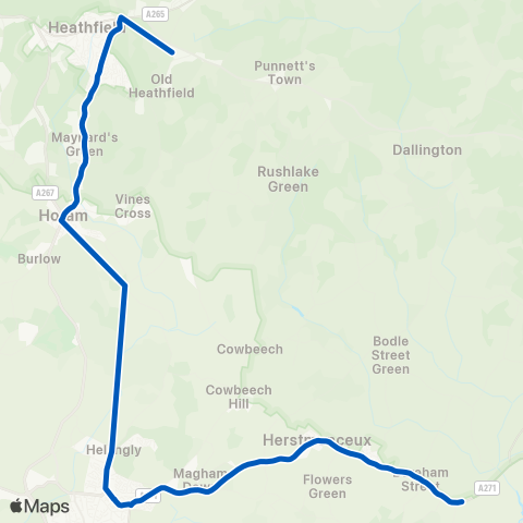 Seaford & District  map