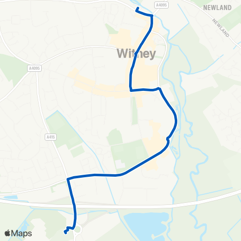 West Oxfordshire Community Transport  map