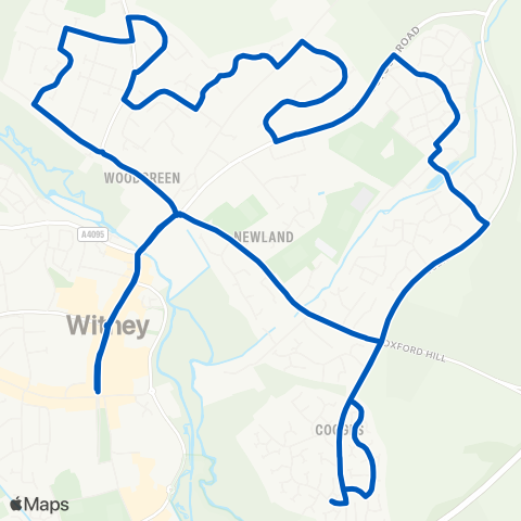 West Oxfordshire Community Transport  map