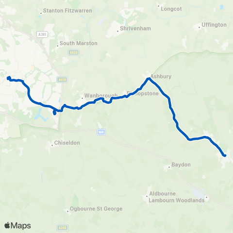 West Berkshire Council Transport Services  map