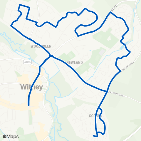 West Oxfordshire Community Transport  map