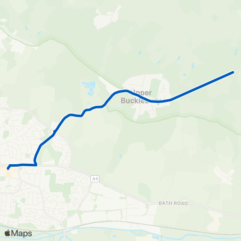 West Berkshire Council Transport Services  map