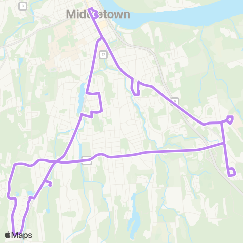 River Valley Transit Saybrook Rd / Wesleyan Hills map