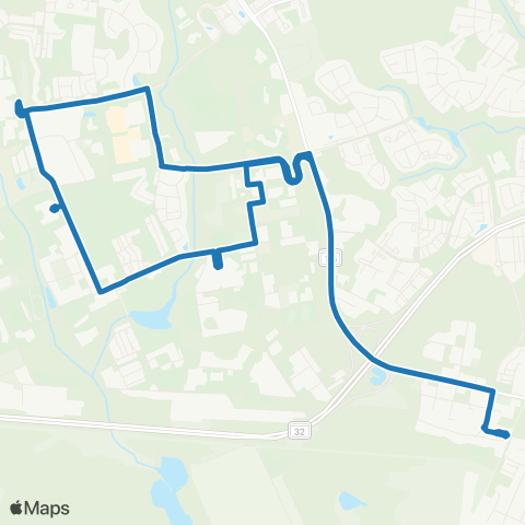 Anne Arundel County Transportation Fort Meade Shuttle map