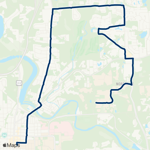 TheRide Pontiac - DHU Varren map