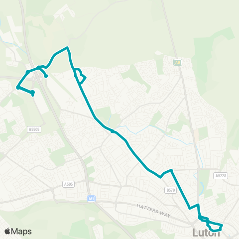 Arriva Beds and Bucks  map