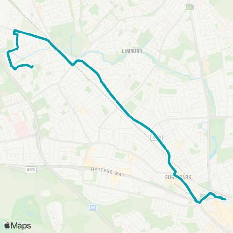 Arriva Beds and Bucks  map