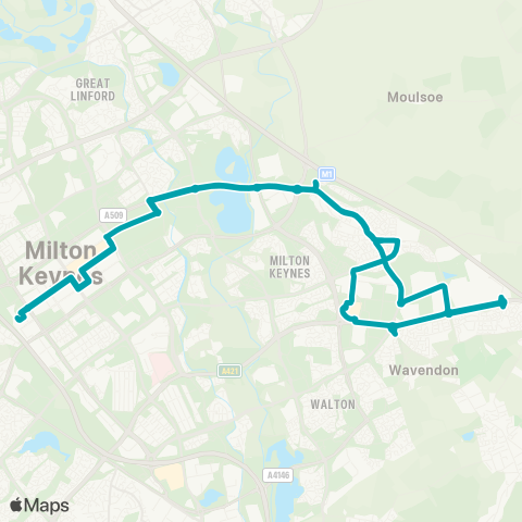 Arriva Beds and Bucks  map