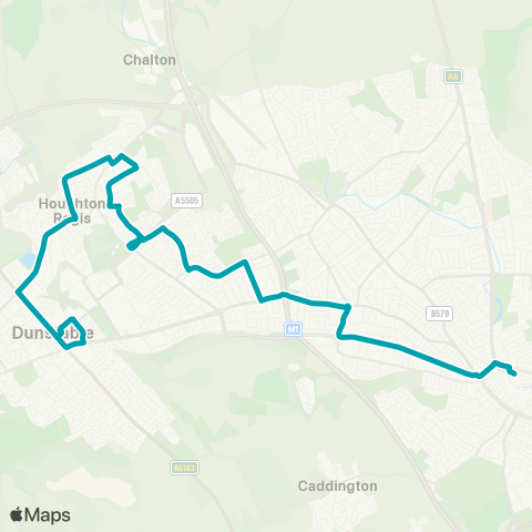 Arriva Beds and Bucks  map