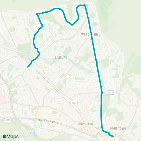 Arriva Beds and Bucks  map