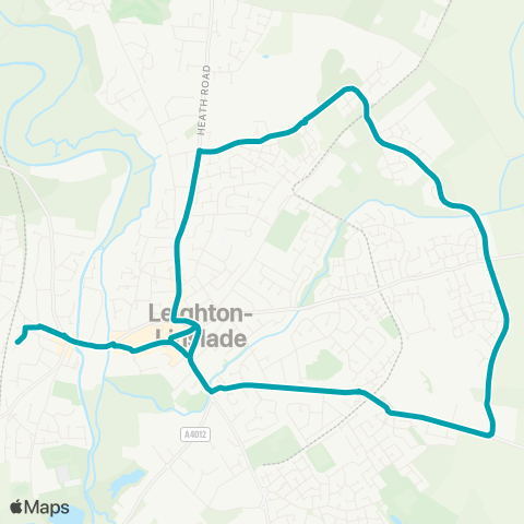 Arriva Beds and Bucks  map