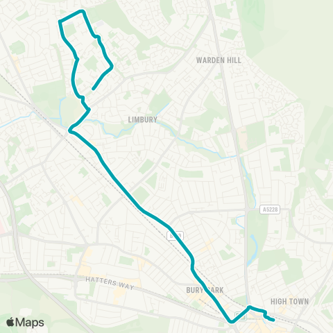 Arriva Beds and Bucks  map