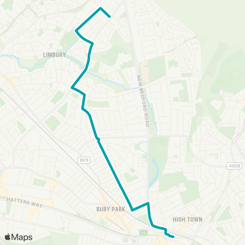 Arriva Beds and Bucks  map