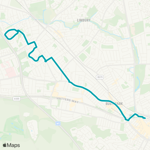 Arriva Beds and Bucks  map